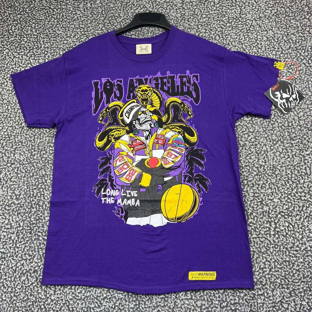 Brand X Los Angeles Long Live The Mamba Kobe Bryant Shirt Men Large Purple New L